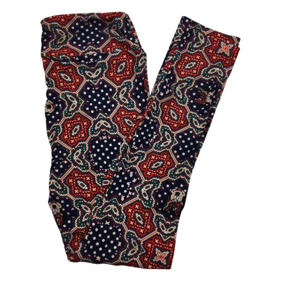 Title: Minnie Patchwork | LuLaRoe Leggings (OS) - Picture 2 of 2